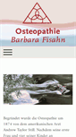 Mobile Screenshot of fisahn-osteopathie.de