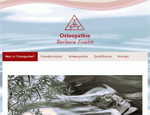 Tablet Screenshot of fisahn-osteopathie.de